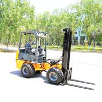 4x4 hydraulic forklift FL1000 Honey bee Farm tractor forklift truck